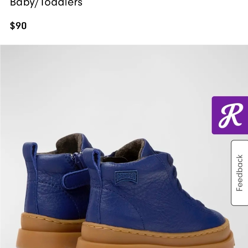 Brand new toddler camper Brutus boots blue size 8 - Picture 2 of 2